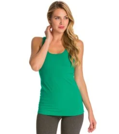 Beyond Yoga Open Back Criss-Cross Yoga TankTop Bright Emerald