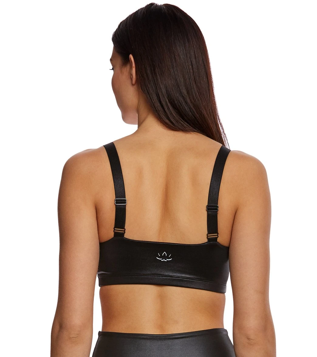 Beyond Yoga Gloss Over Waves Yoga Sports Bra Black-Rocky Gloss 4 Beyond Yoga Gloss Over Waves Yoga Sports Bra Black-Rocky Gloss - Image 2