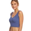 Free People Solid Rib Brami Yoga Crop Top Blue 1 Free People Solid Rib Brami Yoga Crop Top Blue -Yoga Alliance 1741684310051 blue 2a