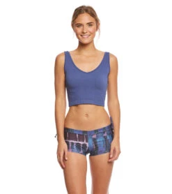 Free People Solid Rib Brami Yoga Crop Top Blue 8 Free People Solid Rib Brami Yoga Crop Top Blue -Yoga Alliance 1741684310051 blue 4a