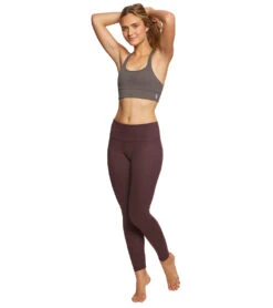 Balance Collection Basic High Waisted Yoga Leggings Wild Plum -Yoga Alliance 1741715537955 wildplum 4a