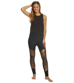Beyond Yoga Wrap Around Yoga Tank -Yoga Alliance 1741732511779 black 4a