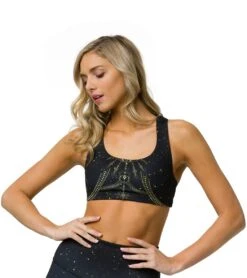 Onzie Graphic Mudra Yoga Sports Bra Solstice
