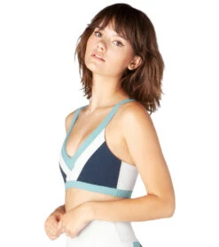 Beyond Yoga True Colorblock Yoga Sports Bra Nocturnal Navy