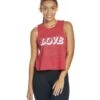 Spiritual Gangster Love Crop Tank -Yoga Alliance 1741828194339 crimson 1a