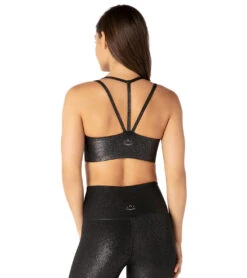 Beyond Yoga Twinkle Yoga Sports Bra -Yoga Alliance 1741850411043 blacksilvertwinkle