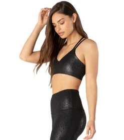Beyond Yoga Twinkle Yoga Sports Bra -Yoga Alliance 1741850411043 blacksilvertwinkle 2a