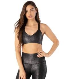 Beyond Yoga Twinkle Yoga Sports Bra -Yoga Alliance 1741850411043 blacksilvertwinkle 4a
