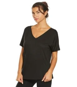 Bella + Canvas Slouchy V-Neck Tee Black 9 Bella + Canvas Slouchy V-Neck Tee Black -Yoga Alliance 1741850476579 black 5a