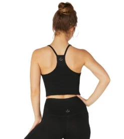 Beyond Yoga Step Beyond Cropped Yoga Tank -Yoga Alliance 1741853491235 black 3a