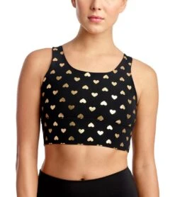 DYI Elevate Yoga Sports Bra Gold Hearts 9 DYI Elevate Yoga Sports Bra Gold Hearts -Yoga Alliance 1741894909987 goldhearts