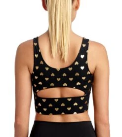 DYI Elevate Yoga Sports Bra Gold Hearts 8 DYI Elevate Yoga Sports Bra Gold Hearts -Yoga Alliance 1741894909987 goldhearts 2a