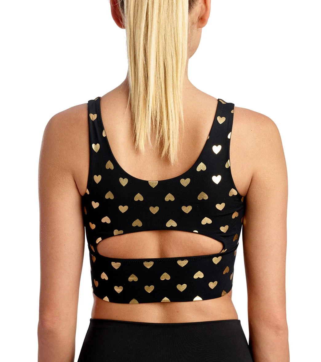 DYI Elevate Yoga Sports Bra Gold Hearts 5 DYI Elevate Yoga Sports Bra Gold Hearts - Image 3