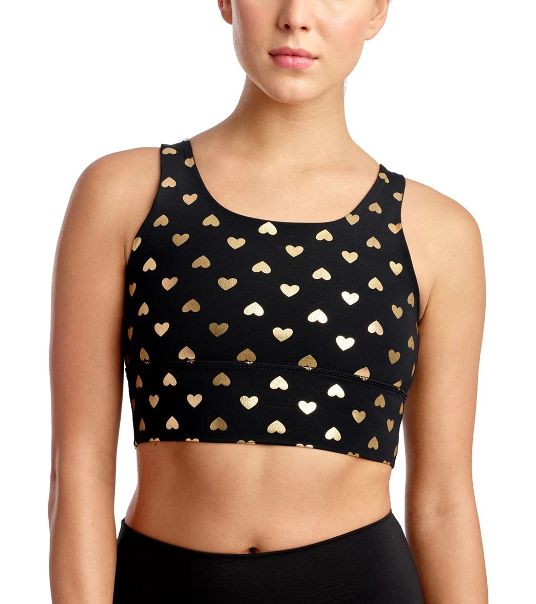 DYI Elevate Yoga Sports Bra Gold Hearts 6 DYI Elevate Yoga Sports Bra Gold Hearts - Image 4