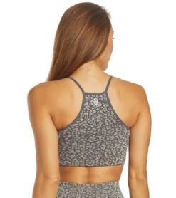 Free People Movement High Neck Leopard Yoga Sports Bra -Yoga Alliance 1776308092963 carbon 3a