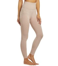 Free People Movement Good Karma Leopard Yoga Leggings Pink Combo