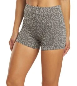 Free People Movement Leopard Yoga Shorts Carbon -Yoga Alliance 1776308486179 carbon 5a