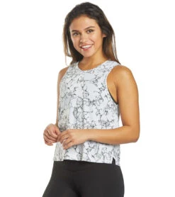 DYI Endurance Yoga Tank -Yoga Alliance 1871503458339 blackandwhitegranite 5a