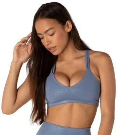 Beyond Yoga Twinkle Yoga Sports Bra -Yoga Alliance 4166188662819 serenebluebluedizzytwinkle 4a
