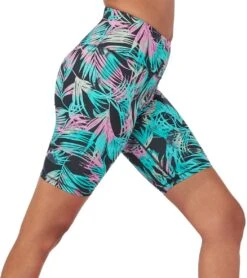 Manduka Pro High Waisted Biker Yoga Shorts -Yoga Alliance 4175639511075 blacktropics 3a