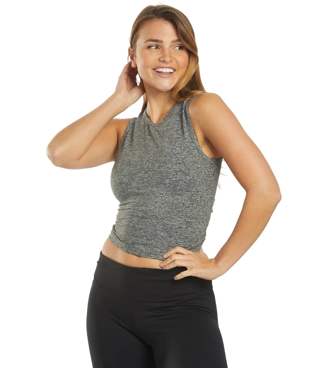 Spiritual Gangster Twisted Open Back Yoga Tank Medium Heather Grey 7 Spiritual Gangster Twisted Open Back Yoga Tank Medium Heather Grey - Image 5