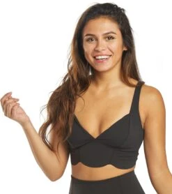 Free People Petal Pusher Yoga Sports Bra Black -Yoga Alliance 4327280050219 black