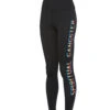 Spiritual Gangster SGV Rainbow Essential High Waisted Yoga Leggings Black -Yoga Alliance 4327286931499 black 2a
