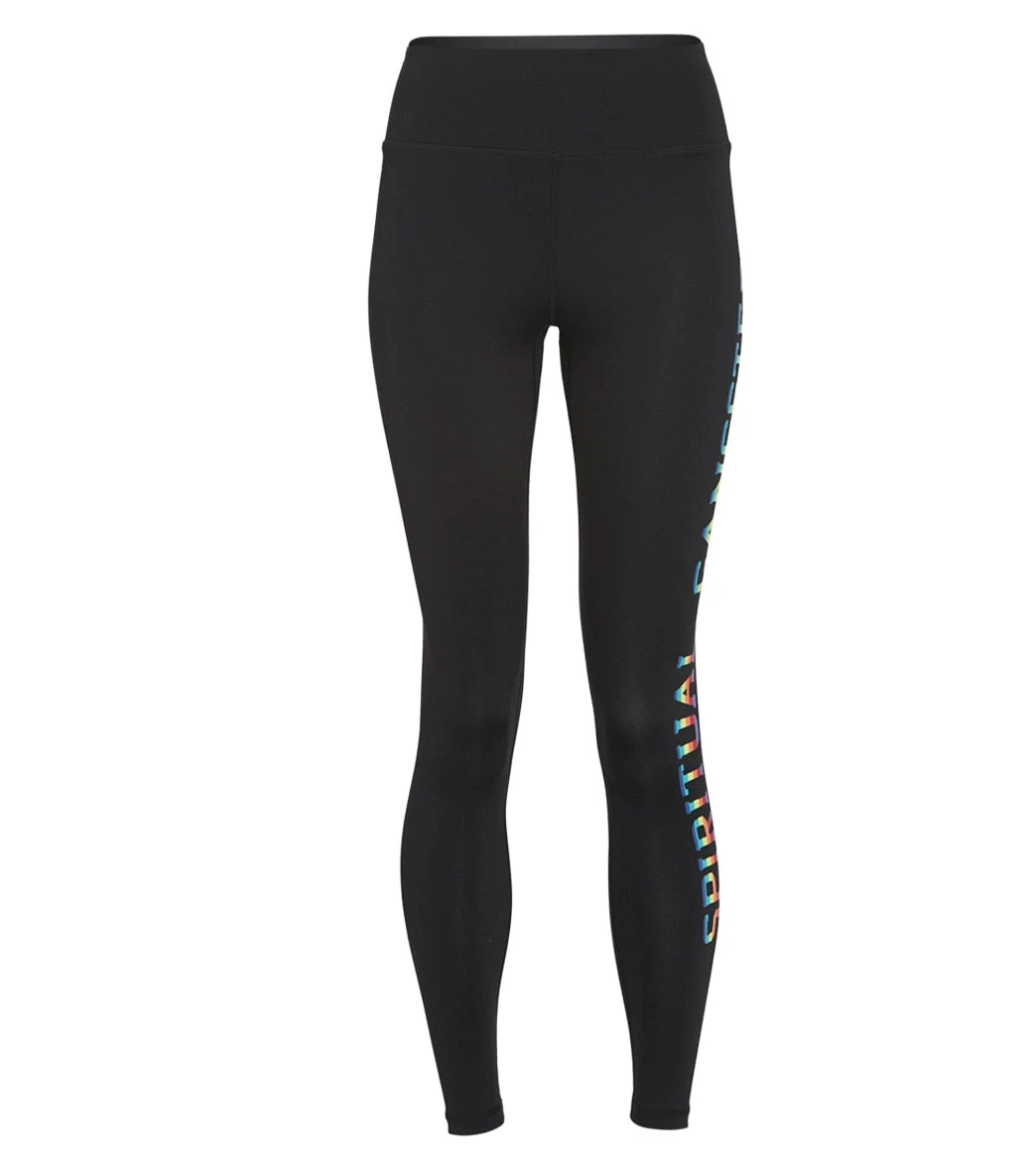 Spiritual Gangster SGV Rainbow Essential High Waisted Yoga Leggings Black 5 Spiritual Gangster SGV Rainbow Essential High Waisted Yoga Leggings Black - Image 3