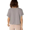 Beyond Yoga Never Been Boxy Cropped Yoga Tee Latte Heather -Yoga Alliance 4352846037035 latteheather 2a