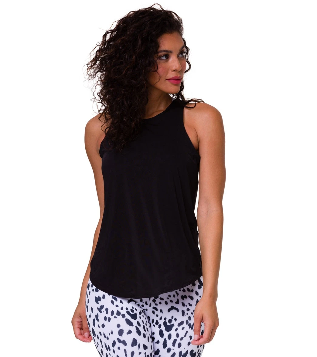 Onzie Twisted Yoga Tank Black 3 Onzie Twisted Yoga Tank Black