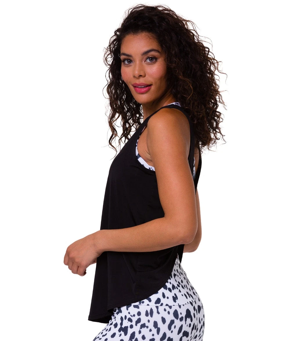 Onzie Twisted Yoga Tank Black 4 Onzie Twisted Yoga Tank Black - Image 2