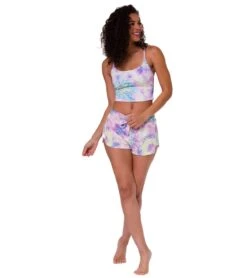 Onzie Divine Yoga Shorts 35 Onzie Divine Yoga Shorts -Yoga Alliance 4355755409451 neontiedye 4a