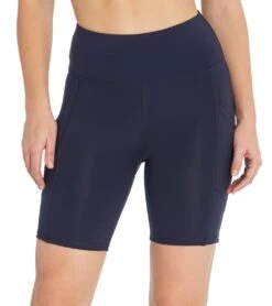 Marika Lucy High Waisted Tummy Control Yoga Shorts Midnight Blue -Yoga Alliance 4377773146155 midnightblue