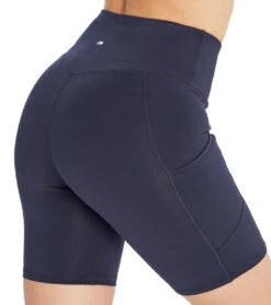 Marika Lucy High Waisted Tummy Control Yoga Shorts Midnight Blue -Yoga Alliance 4377773146155 midnightblue 5a