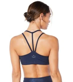 Beyond Yoga Twinkle Yoga Sports Bra -Yoga Alliance 4501440757803 shinynocturnalnavytwinkle