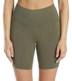 Everyday Yoga High Waisted Biker Shorts 7" -Yoga Alliance 4514234597419 darkolive