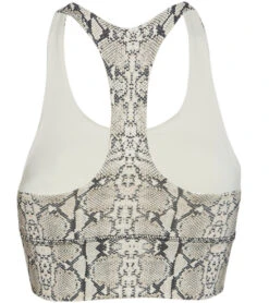 DYI Elevate Printed Racer Sports Bra Python