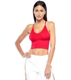 Electric Yoga Soft Seamless Yoga Bra -Yoga Alliance 4842866475051 red 1a