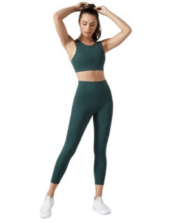 Lilybod Amber Yoga Sports Bra Smoke Green -Yoga Alliance 4846127808555 smokegreen 3a