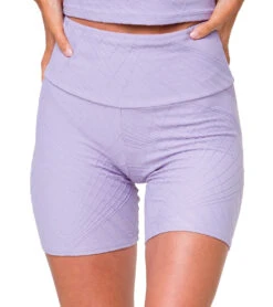 Onzie Selenite Biker Shorts Lavender Gray 9 Onzie Selenite Biker Shorts Lavender Gray -Yoga Alliance 4849580310571 lavendergray