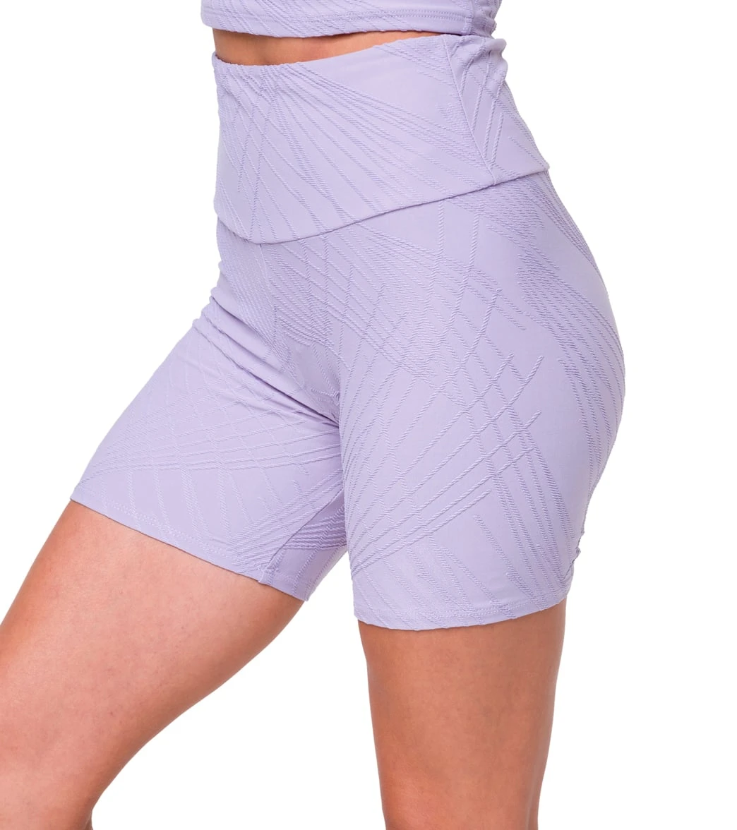Onzie Selenite Biker Shorts Lavender Gray 3 Onzie Selenite Biker Shorts Lavender Gray