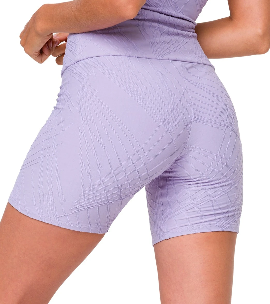 Onzie Selenite Biker Shorts Lavender Gray 4 Onzie Selenite Biker Shorts Lavender Gray - Image 2