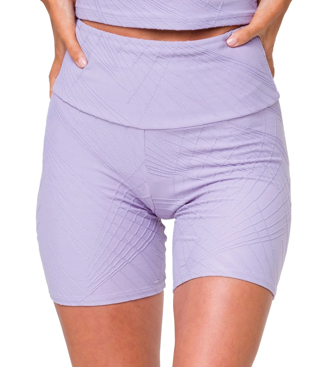 Onzie Selenite Biker Shorts Lavender Gray 6 Onzie Selenite Biker Shorts Lavender Gray - Image 4