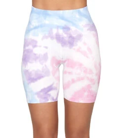 Spiritual Gangster Biker Shorts Pastel Twirl Tie Dye -Yoga Alliance 6560082198571 pasteltwirltiedye