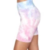 Spiritual Gangster Biker Shorts Pastel Twirl Tie Dye -Yoga Alliance 6560082198571 pasteltwirltiedye 2a