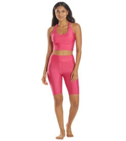 Electric Yoga Basic Short Hot Pink -Yoga Alliance 6573489487915 hotpink 4a