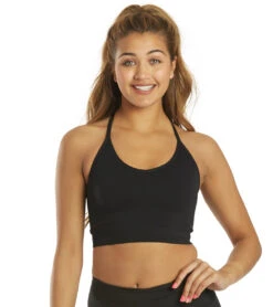 Spiritual Gangster Icon T-Back Sports Bra Black -Yoga Alliance 6576940285995 black