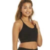 Spiritual Gangster Icon T-Back Sports Bra Black