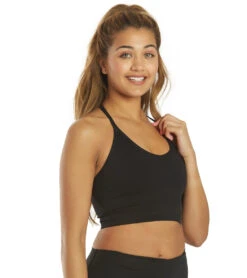 Spiritual Gangster Icon T-Back Sports Bra Black