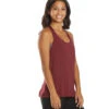 Everyday Yoga Motion Solid Racer Back Layering Tank Zinfandel -Yoga Alliance 6579432718379 zinfandel 2a